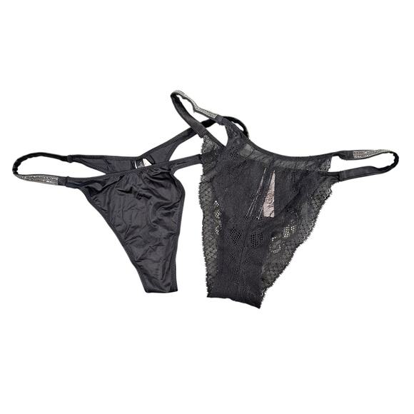 Victoria's Secret Women's Set of 2 Very Sexy Brazilian & Thong Underwear Size L - Picture 1 of 4